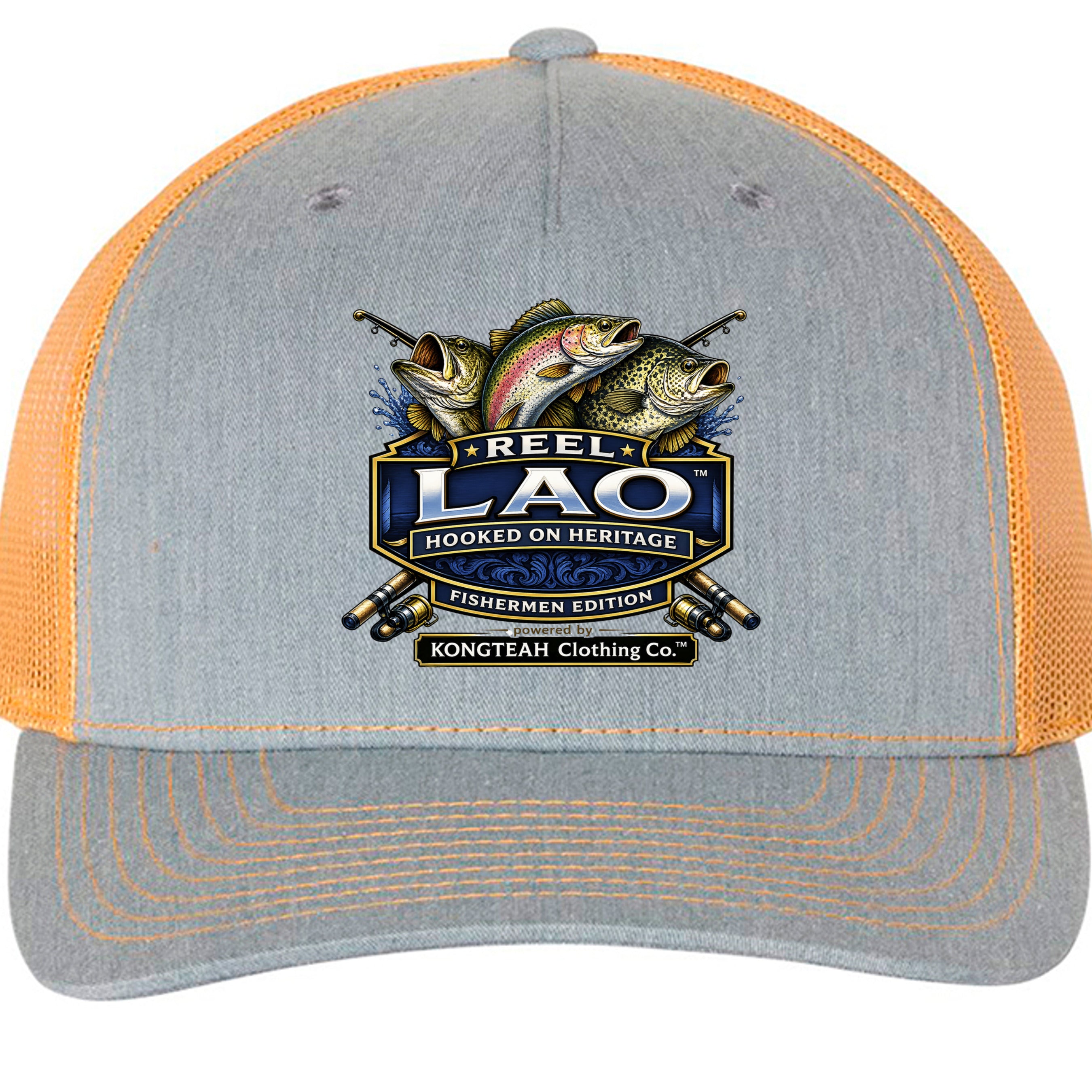 Heather Grey/ Amber Gold - 112FP - FRONT