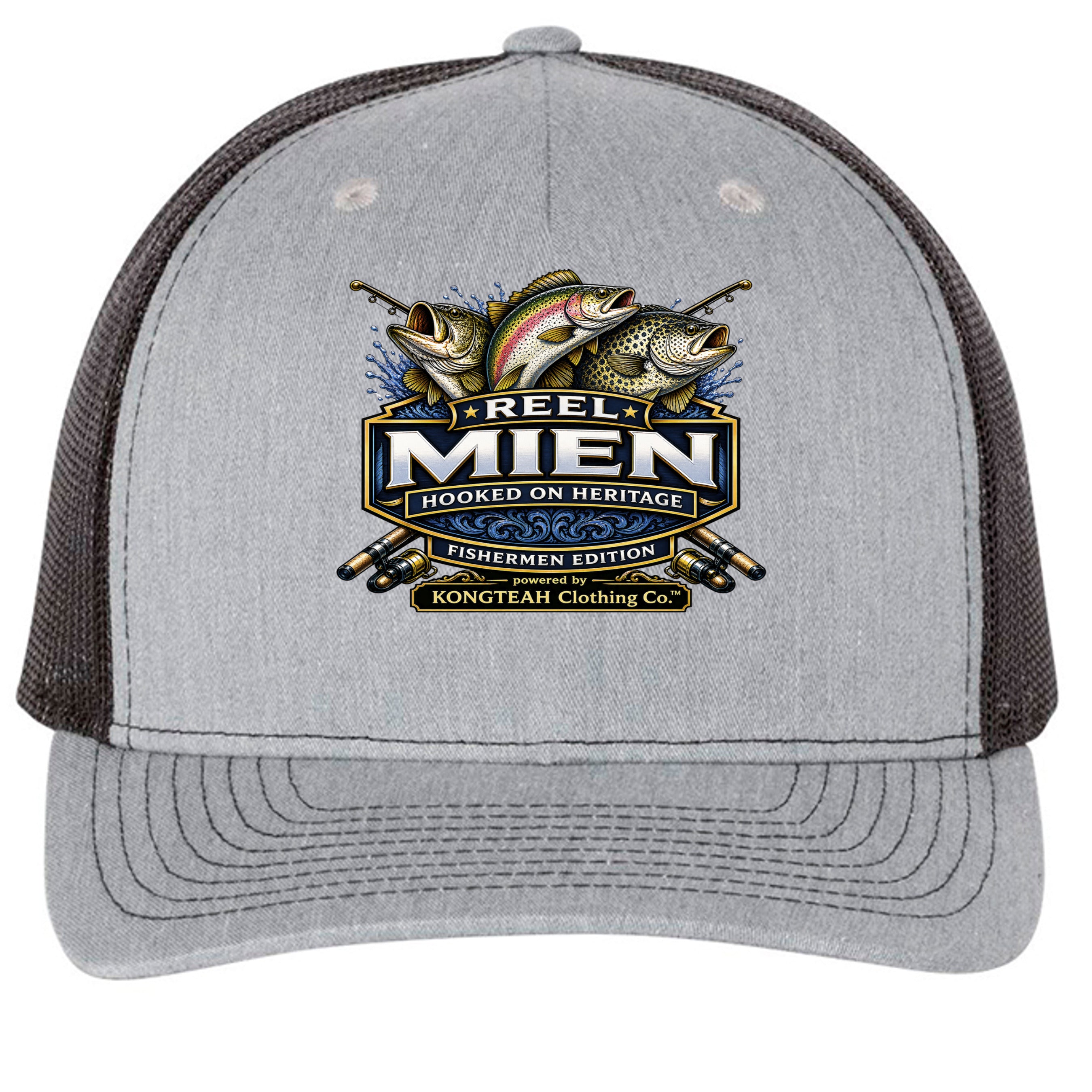 Heather Grey/ Black - 112FP - FRONT