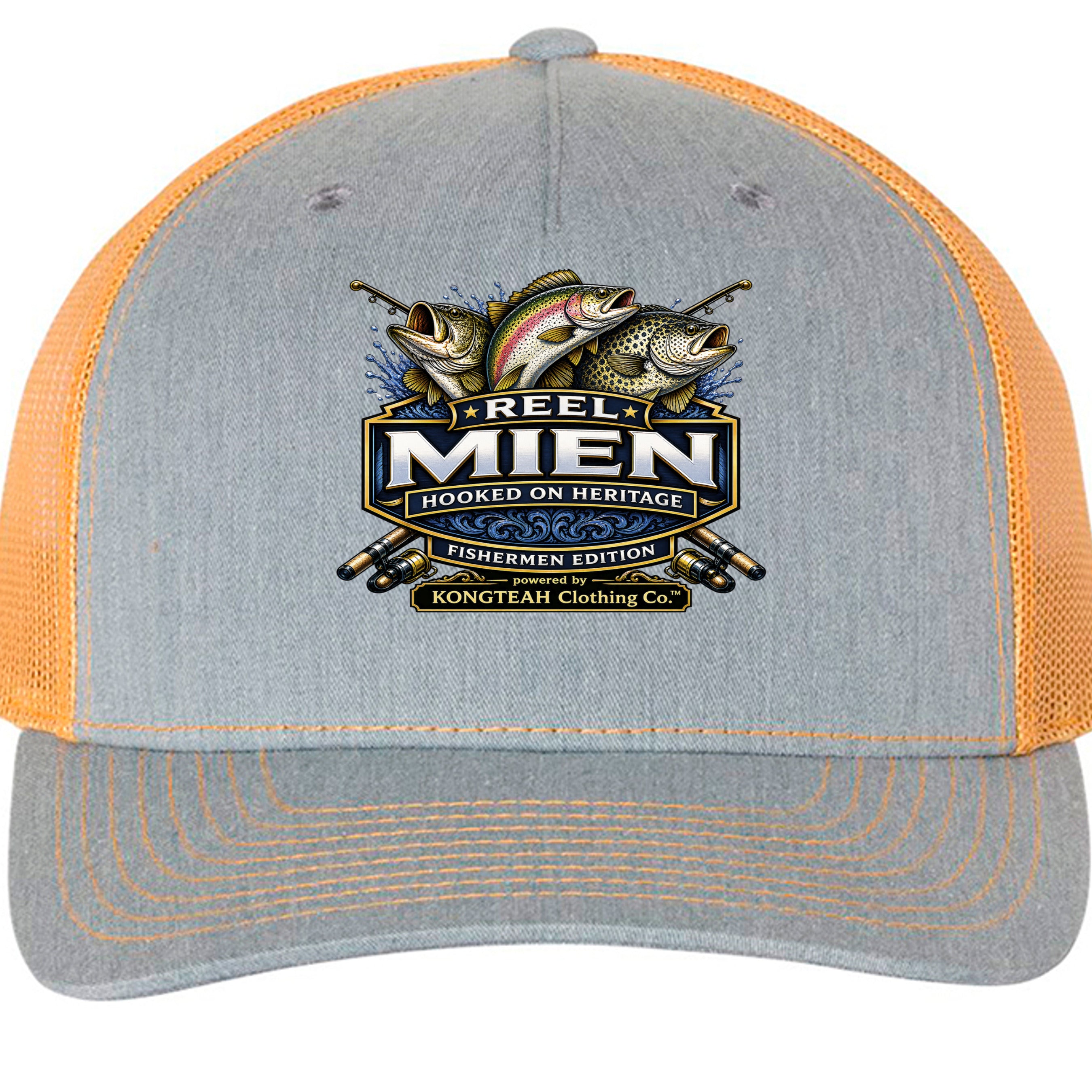 Heather Grey/ Amber Gold - 112FP - FRONT