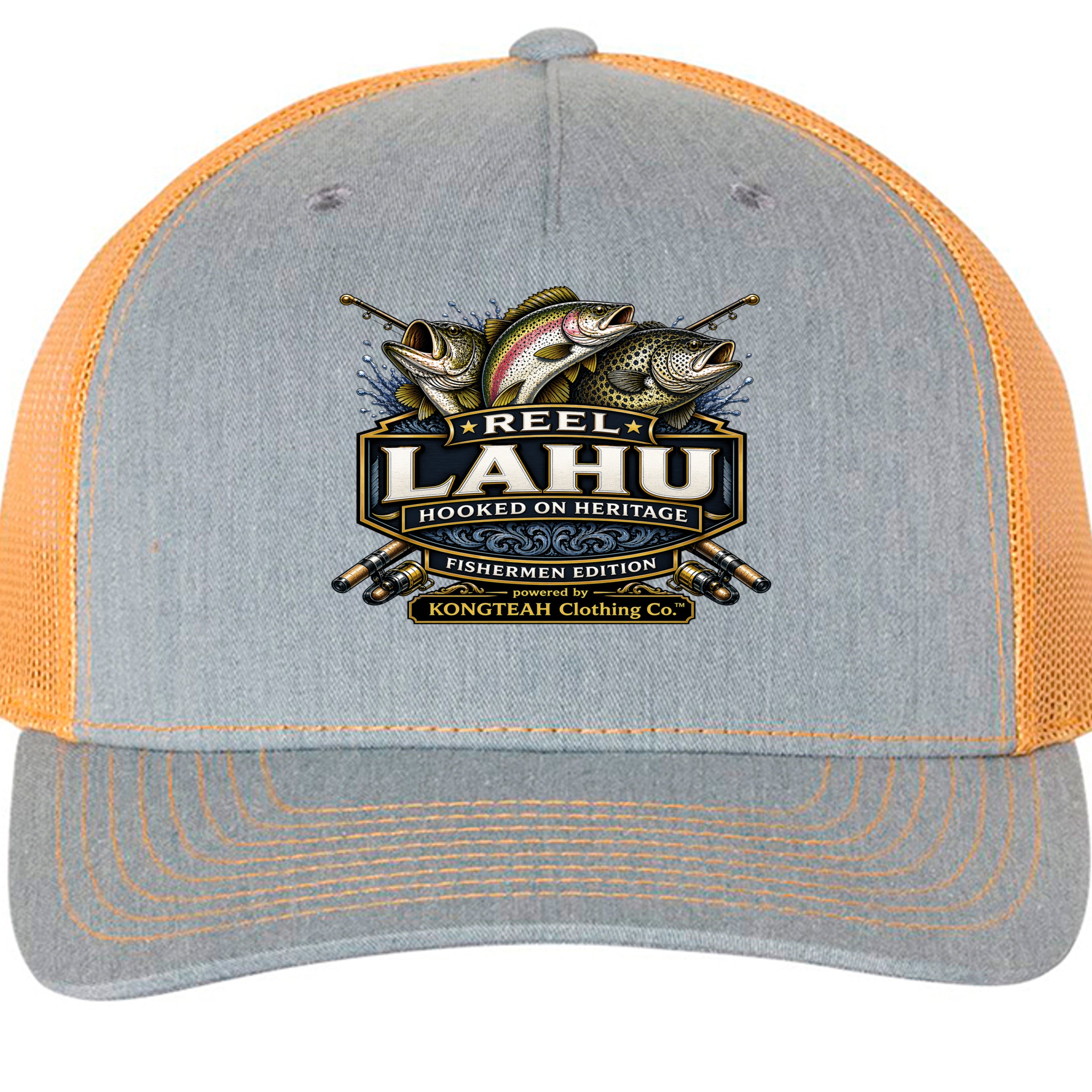 Heather Grey/ Amber Gold - 112FP - FRONT