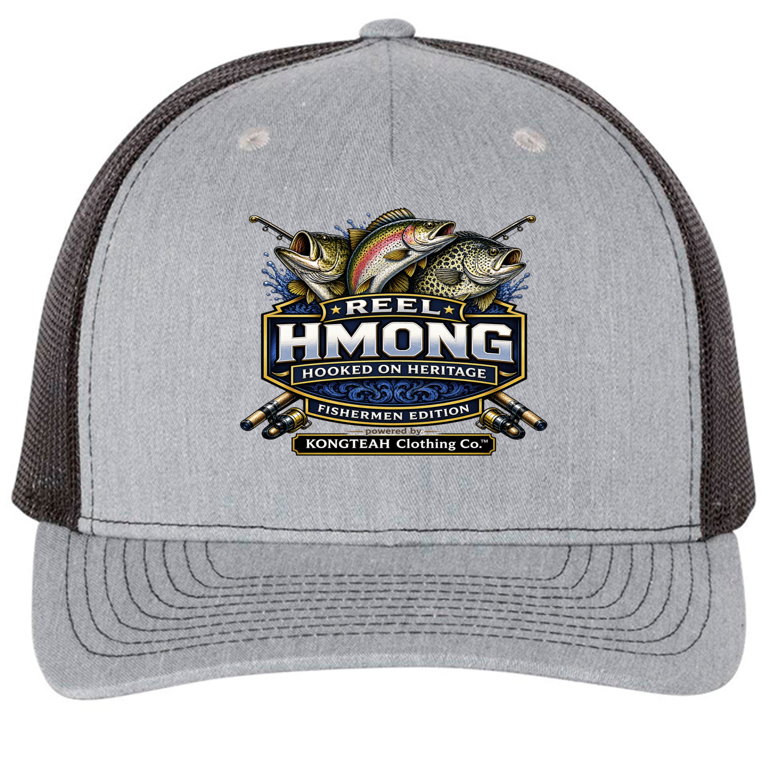 Heather Grey/ Black - 112FP - FRONT