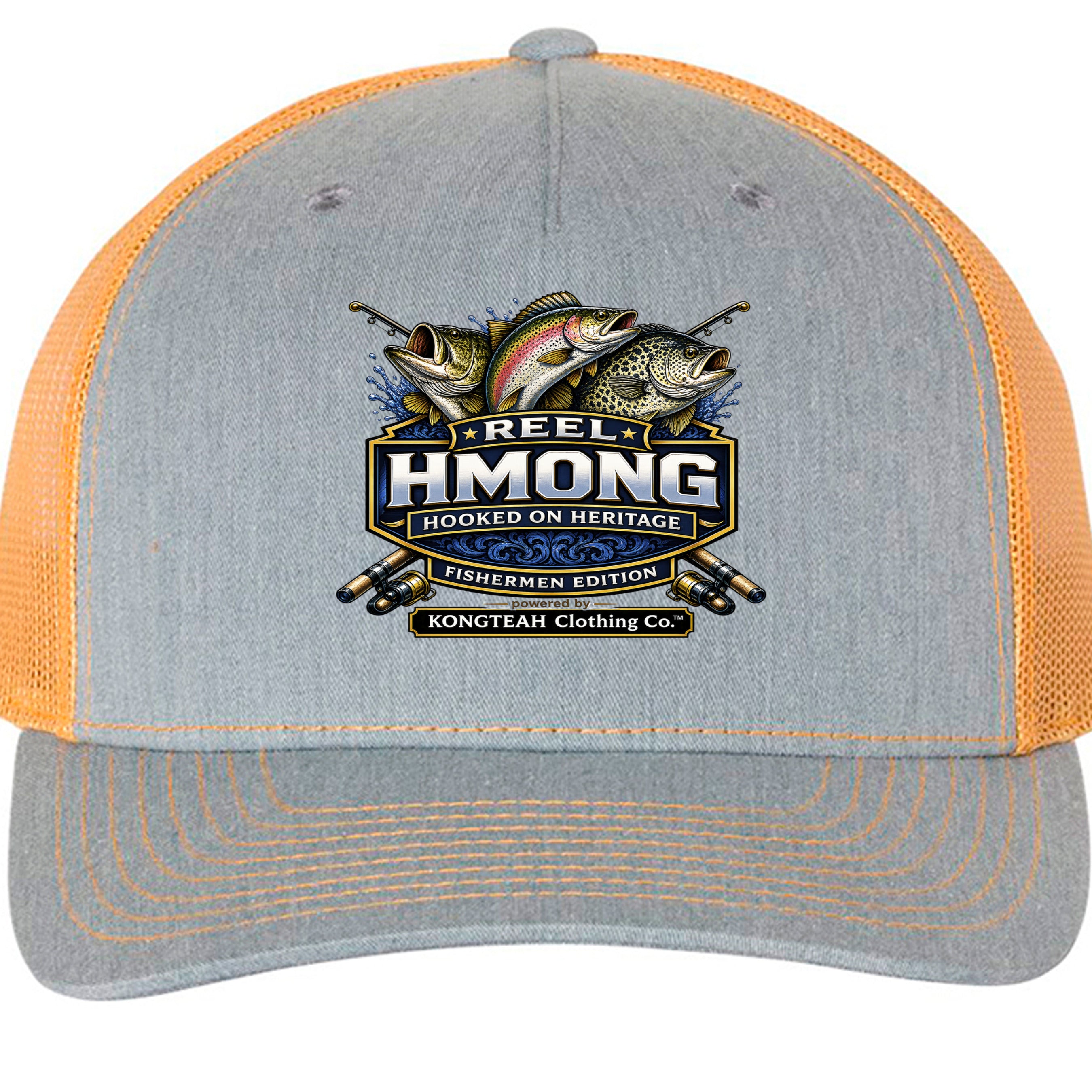 Heather Grey/ Amber Gold - 112FP - FRONT