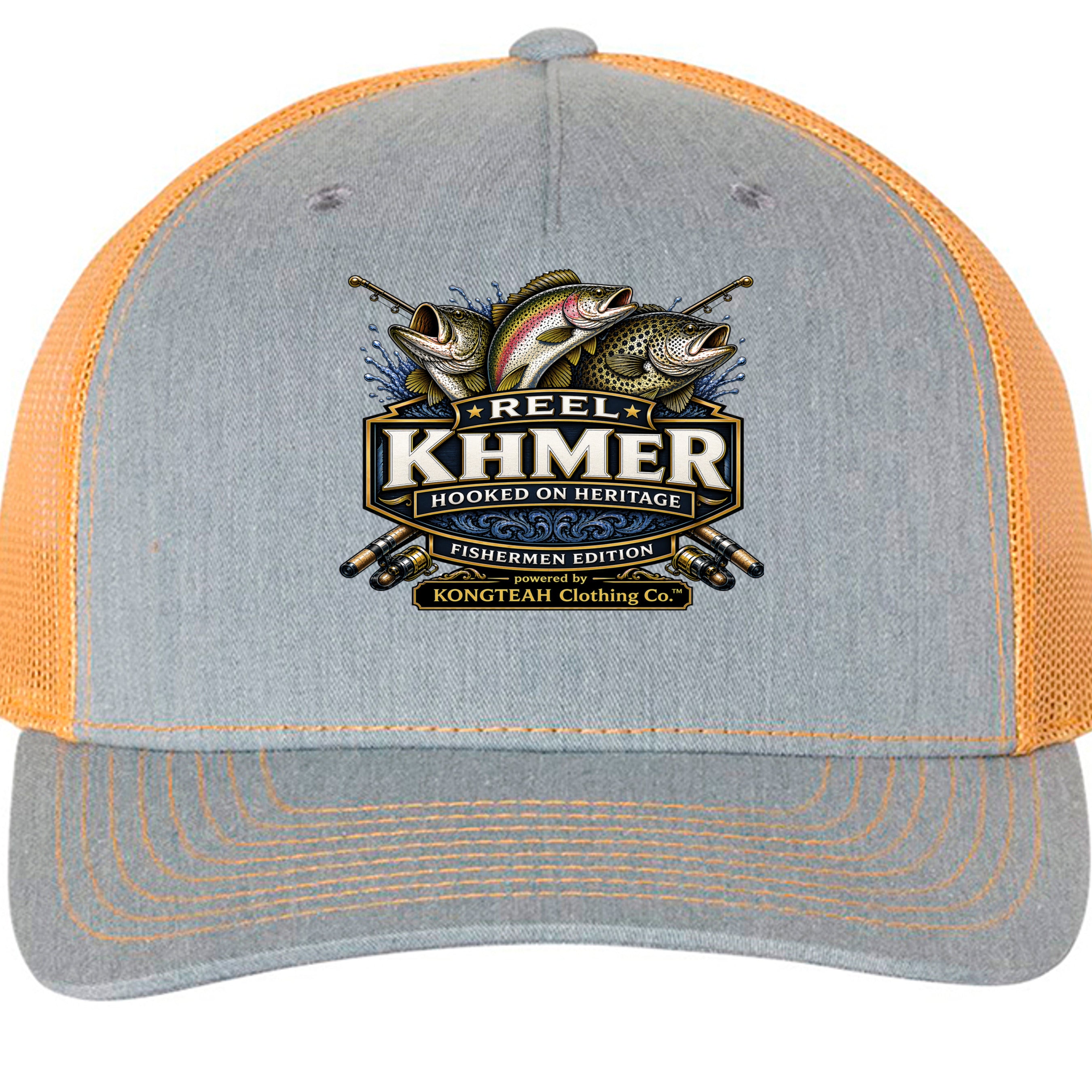 Heather Grey/ Amber Gold - 112FP - FRONT